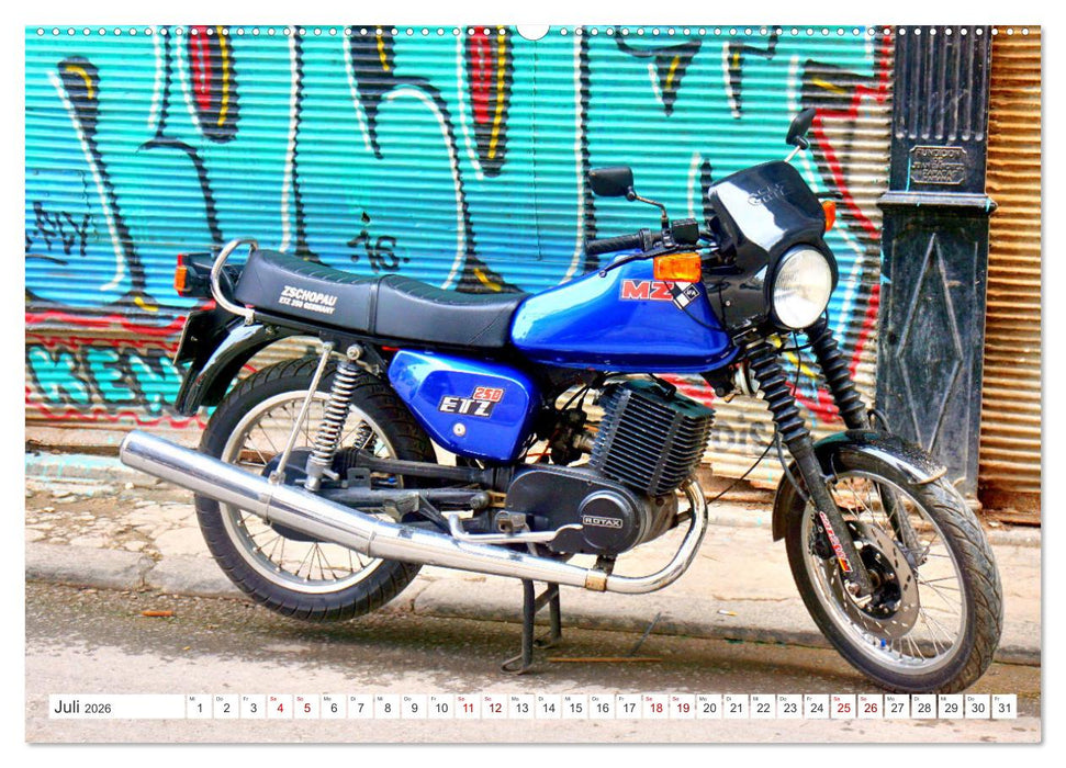 MZ ETZ 250 - Exportschlager der DDR (CALVENDO Premium Wandkalender 2026)