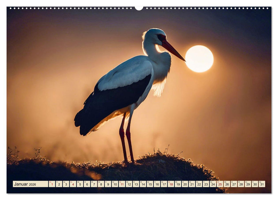 Heimische Tiere im Mondlicht (CALVENDO Wandkalender 2026)