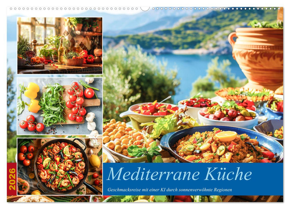 Mediterrane Küche (CALVENDO Wandkalender 2026)