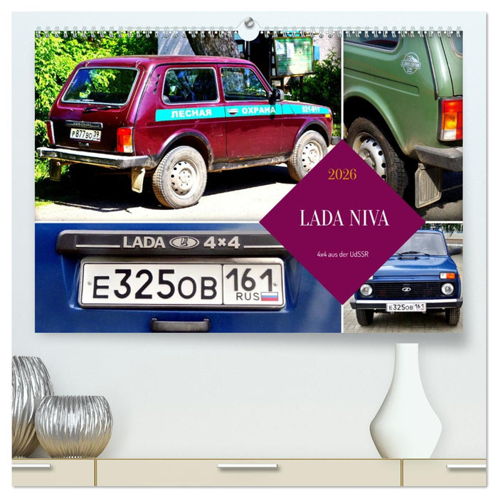 LADA NIVA - 4x4 aus der UdSSR (CALVENDO Premium Wandkalender 2026)