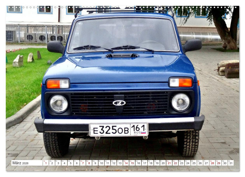 LADA NIVA - 4x4 aus der UdSSR (CALVENDO Premium Wandkalender 2026)