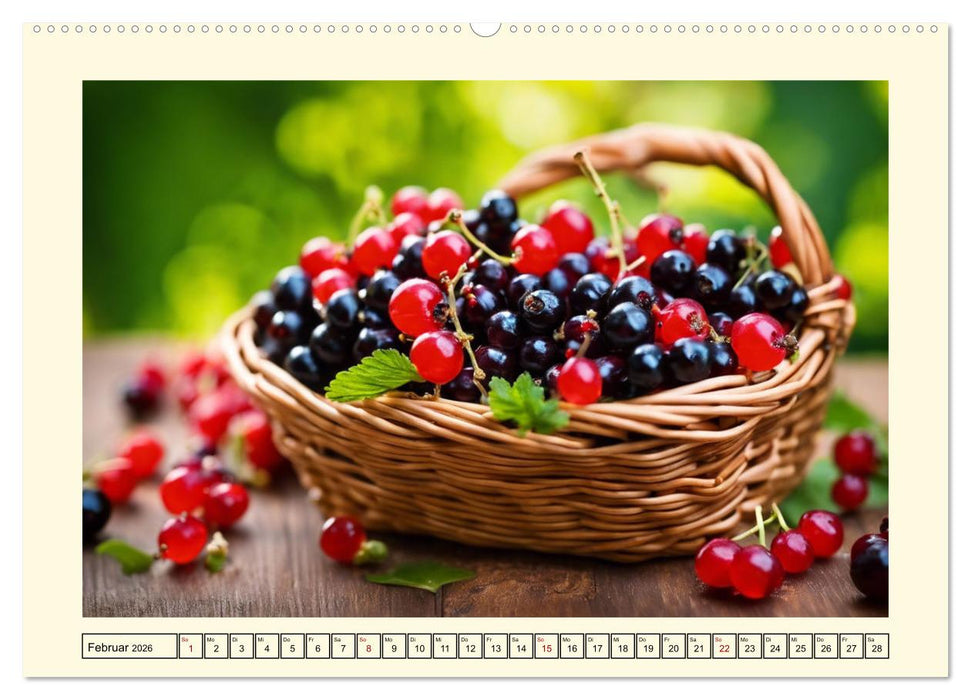 Gesundes frisches Obst (CALVENDO Premium Wandkalender 2026)