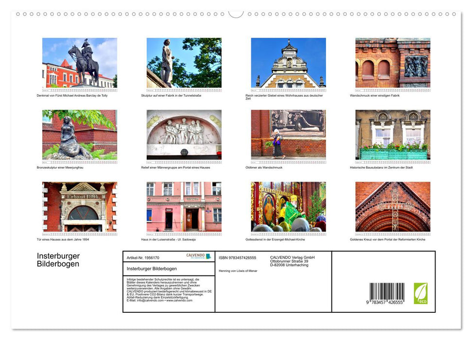 Insterburger Bilderbogen (CALVENDO Premium Wandkalender 2026)