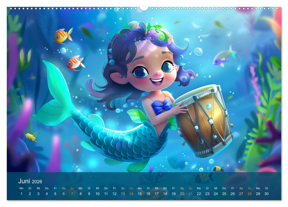 Kleine Meerjungfrauen (CALVENDO Wandkalender 2026)