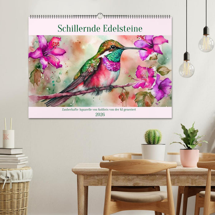 Schillernde Edelsteine (CALVENDO Wandkalender 2026)