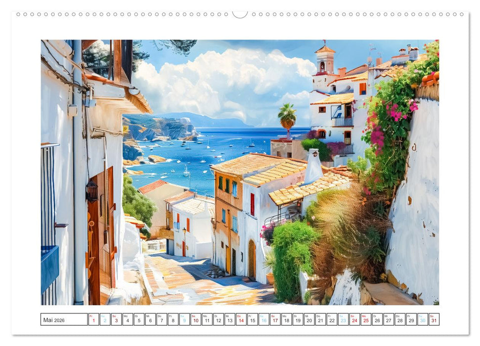Mediterrane Landschaften (CALVENDO Premium Wandkalender 2026)
