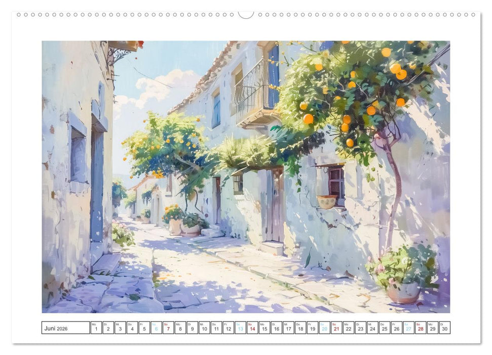 Mediterrane Landschaften (CALVENDO Premium Wandkalender 2026)