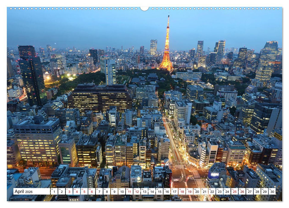Skylines der schönsten Metropolen weltweit (CALVENDO Premium Wandkalender 2026)