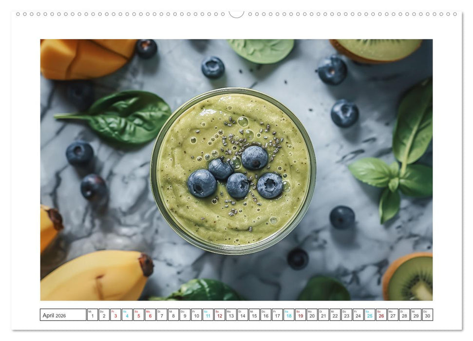 Leckere Smoothies (CALVENDO Premium Wandkalender 2026)