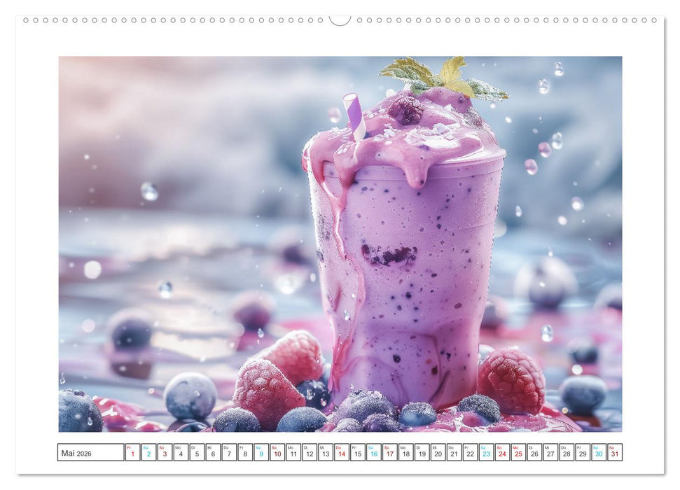 Leckere Smoothies (CALVENDO Premium Wandkalender 2026)