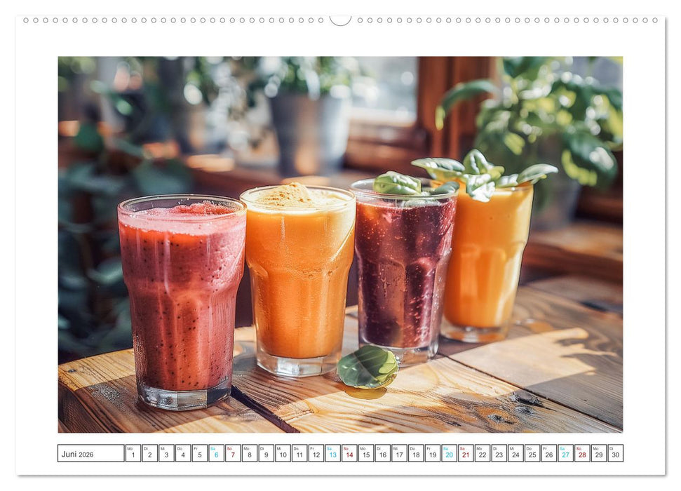 Leckere Smoothies (CALVENDO Premium Wandkalender 2026)