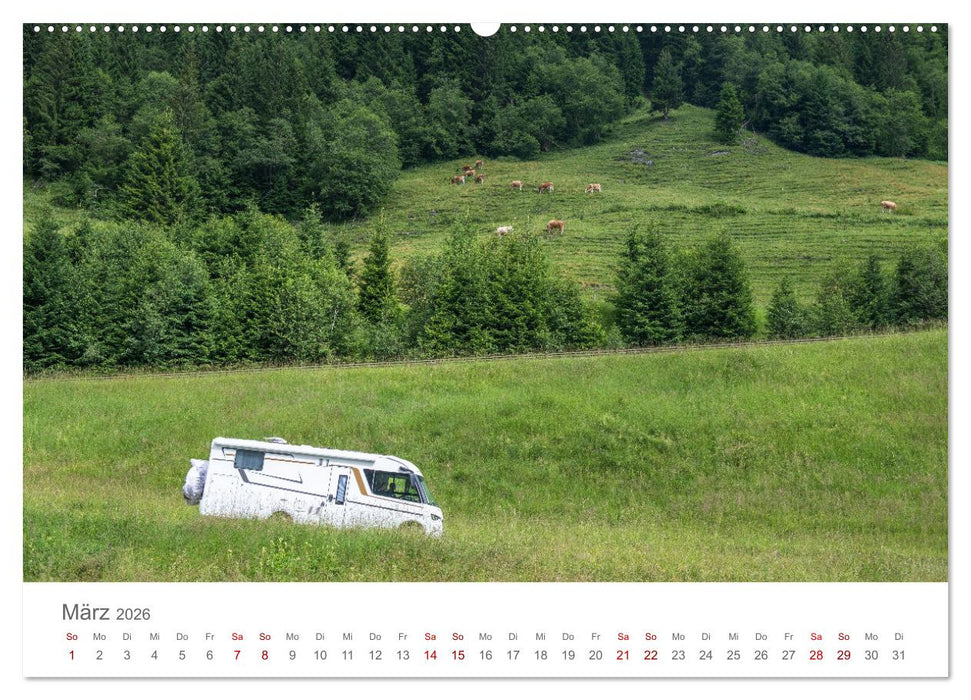 Abenteuer Wohnmobil - Camping, Vanlife, Roadtrips (CALVENDO Premium Wandkalender 2026)