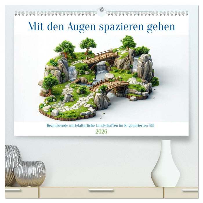 Mit den Augen spazieren gehen (CALVENDO Premium Wandkalender 2026)