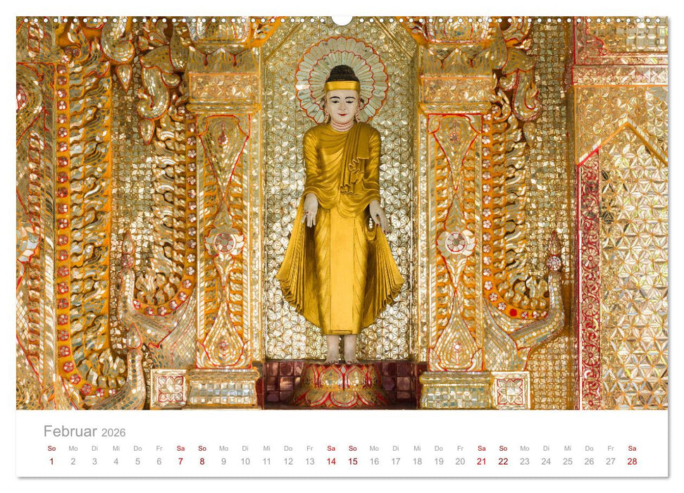 BUDDHA - Im Reich der Achtsamkeit (CALVENDO Premium Wandkalender 2026)