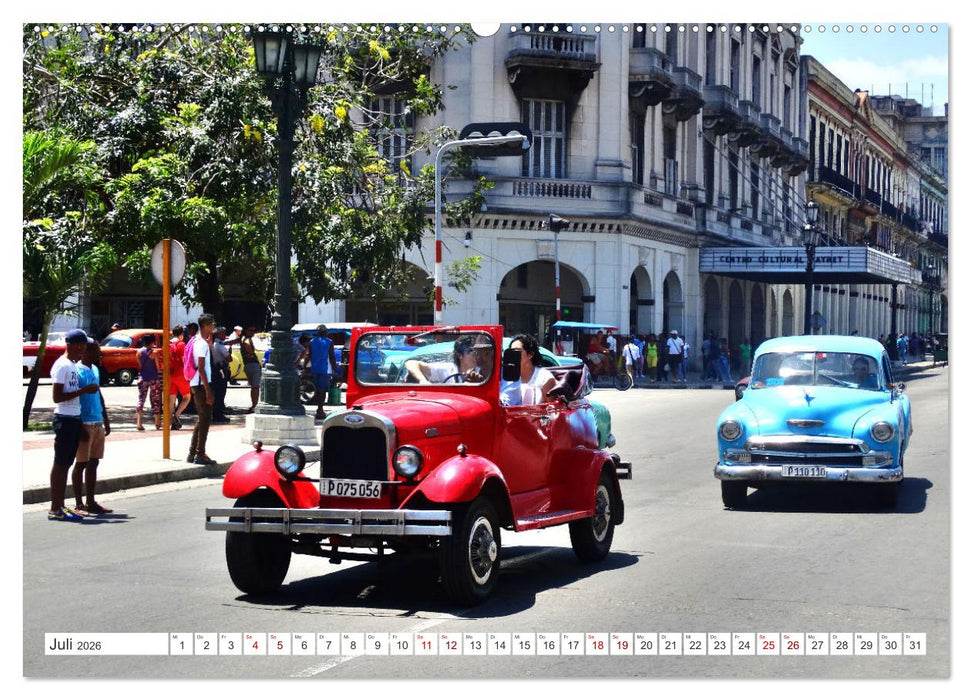 Taxi Veteranen - Kubas älteste Taxis (CALVENDO Premium Wandkalender 2026)