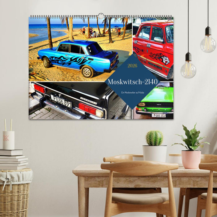 Moskwitsch-2140 - Ein Moskowiter auf Kuba (CALVENDO Wandkalender 2026)