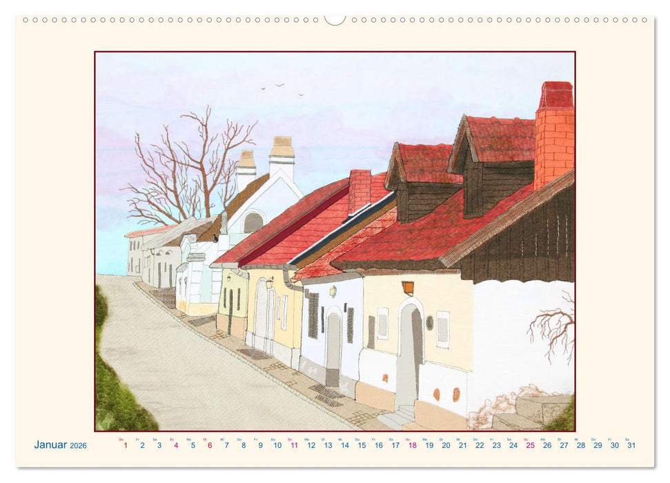 Wagramer Kellergassen (CALVENDO Premium Wandkalender 2026)