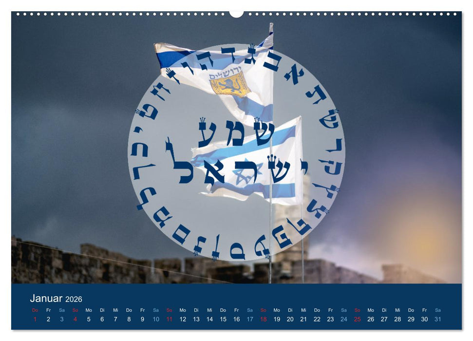 Geliebtes Jerusalem (CALVENDO Premium Wandkalender 2026)