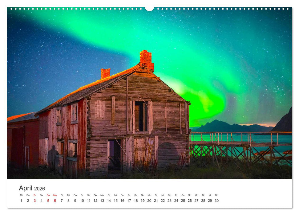 Nordlichter - ein beeindruckendes Schauspiel. (CALVENDO Premium Wandkalender 2026)
