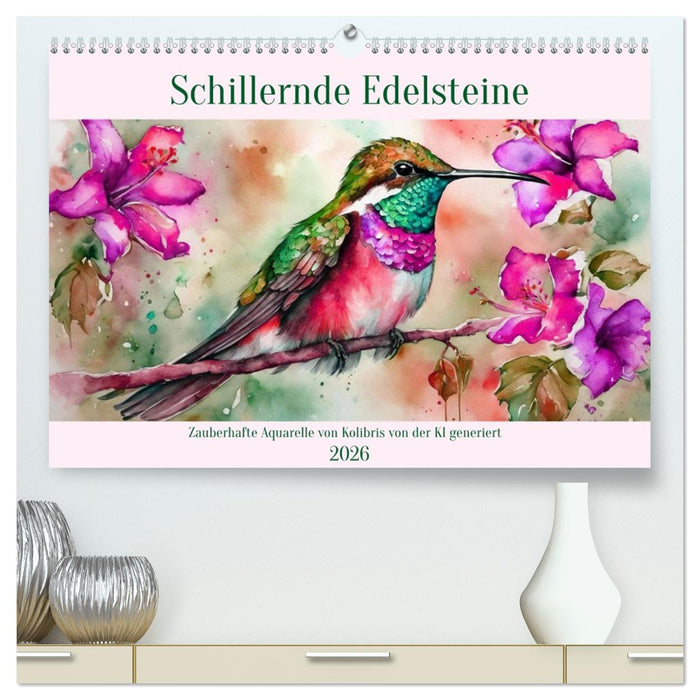 Schillernde Edelsteine (CALVENDO Premium Wandkalender 2026)