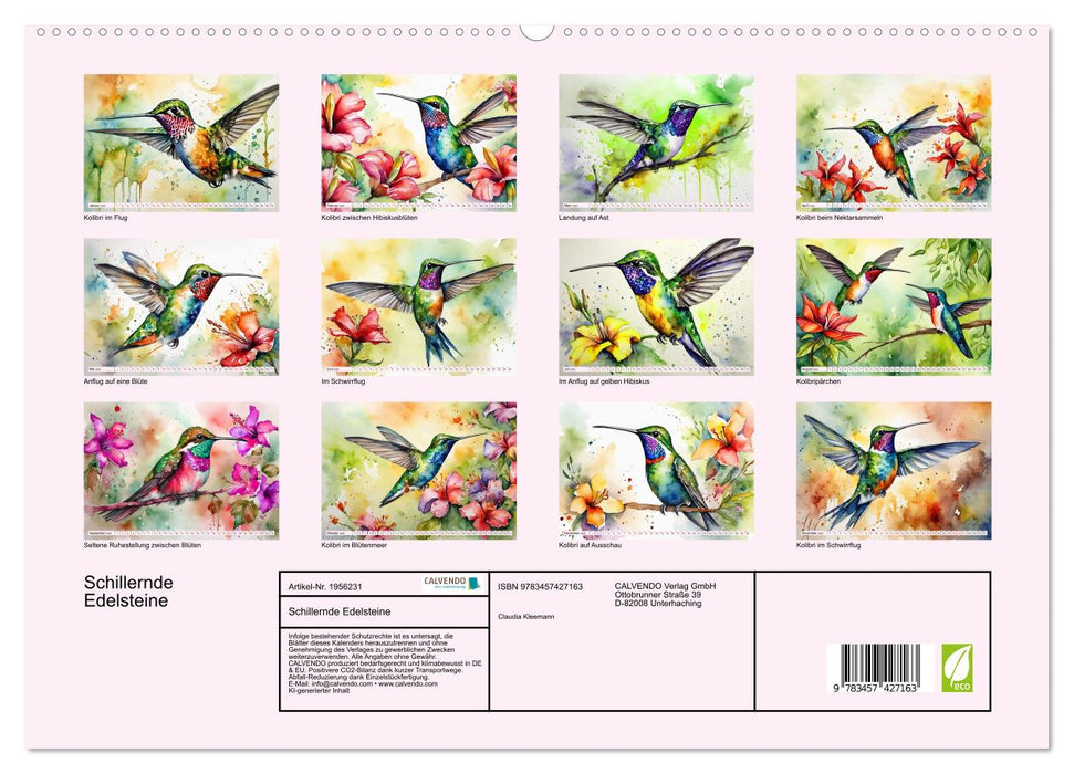 Schillernde Edelsteine (CALVENDO Premium Wandkalender 2026)