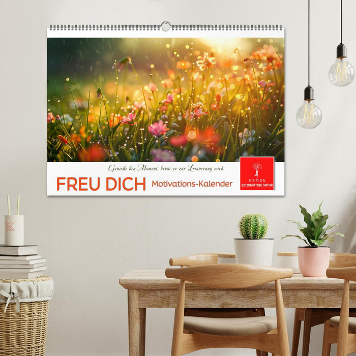 Freu Dich Motivations-Kalender (CALVENDO Wandkalender 2026)