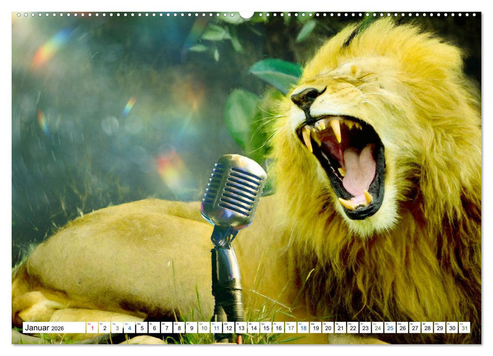 Humor im Dschungel (CALVENDO Premium Wandkalender 2026)