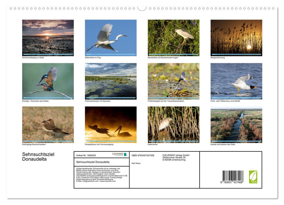 Sehnsuchtsziel Donaudelta (CALVENDO Premium Wandkalender 2026)