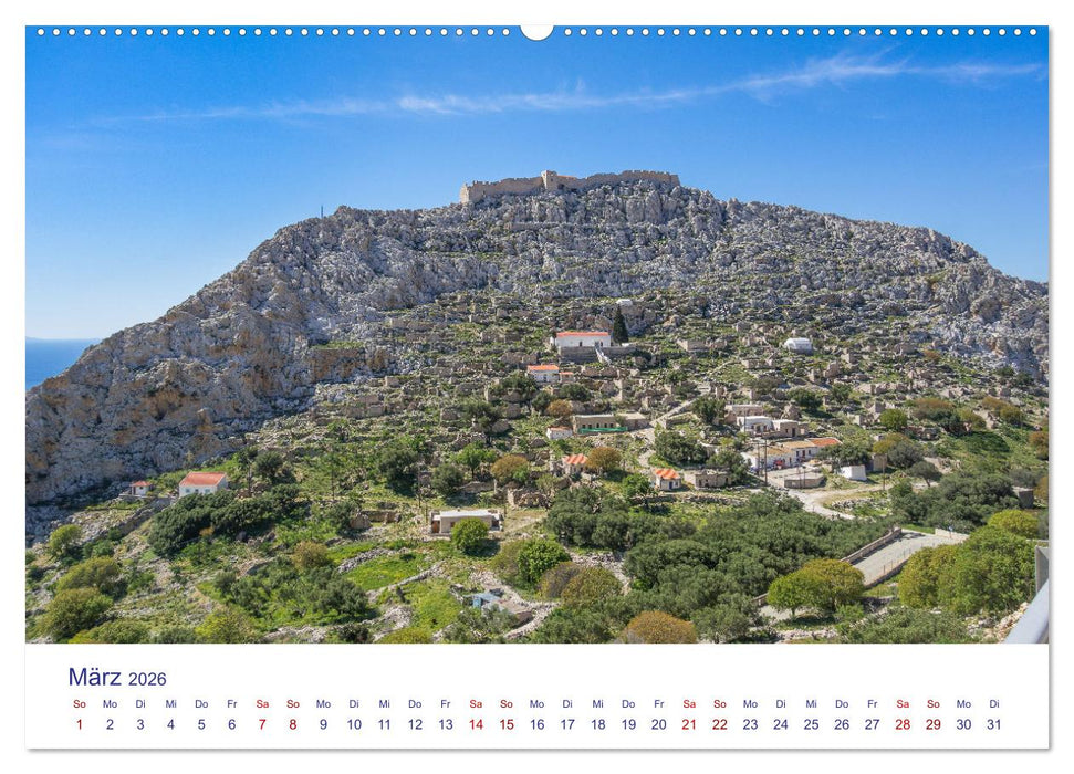 Insel Chalki (CALVENDO Premium Wandkalender 2026)