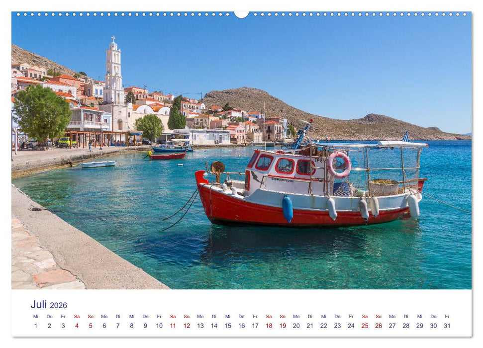 Insel Chalki (CALVENDO Premium Wandkalender 2026)