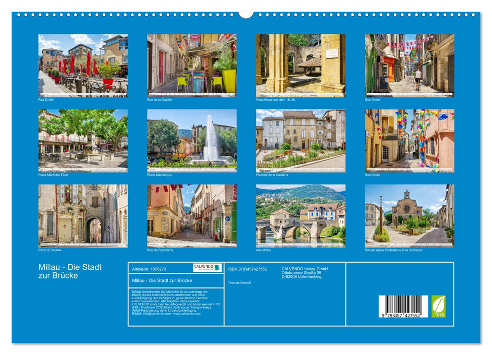 Millau - Die Stadt zur Brücke (CALVENDO Premium Wandkalender 2026)