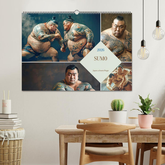 Sumo - Japans schwere Ringer (CALVENDO Wandkalender 2026)