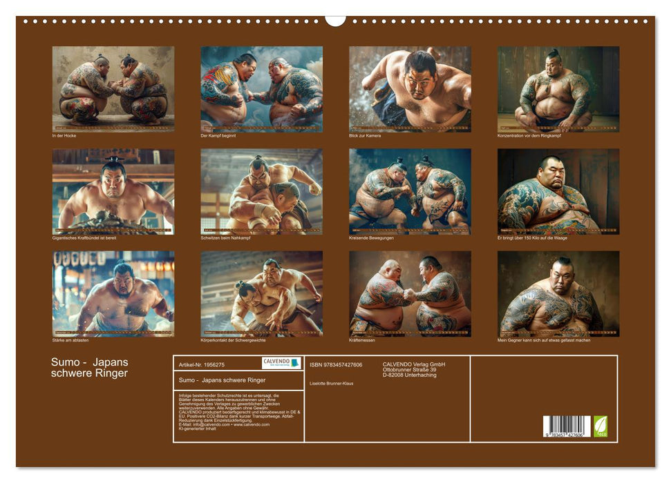 Sumo - Japans schwere Ringer (CALVENDO Wandkalender 2026)