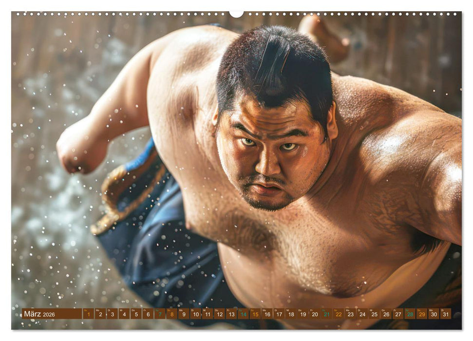 Sumo - Japans schwere Ringer (CALVENDO Wandkalender 2026)
