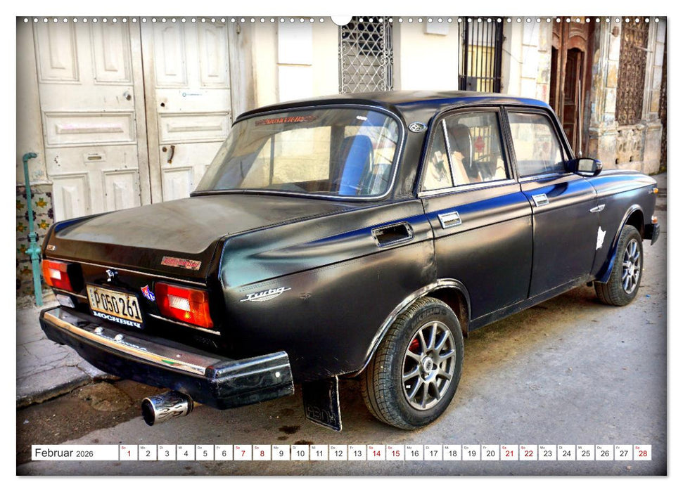 Moskwitsch-2140 - Ein Moskowiter auf Kuba (CALVENDO Premium Wandkalender 2026)