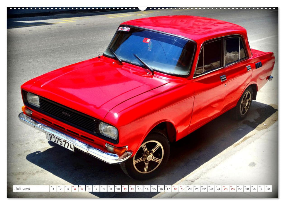 Moskwitsch-2140 - Ein Moskowiter auf Kuba (CALVENDO Premium Wandkalender 2026)