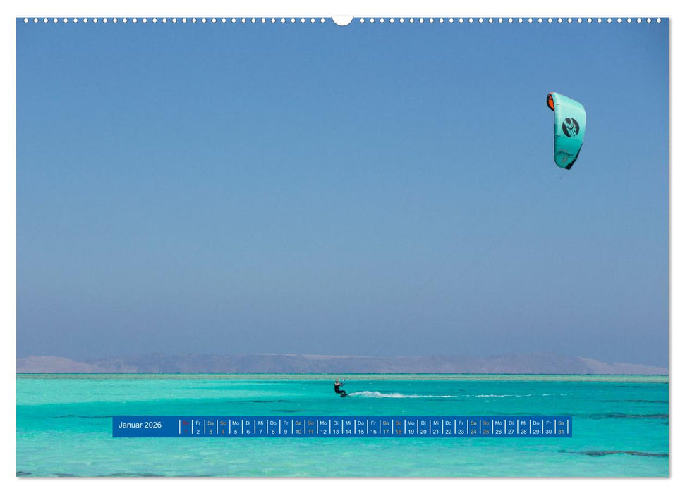 Kite Boarding El Gouna (CALVENDO Premium Wandkalender 2026)