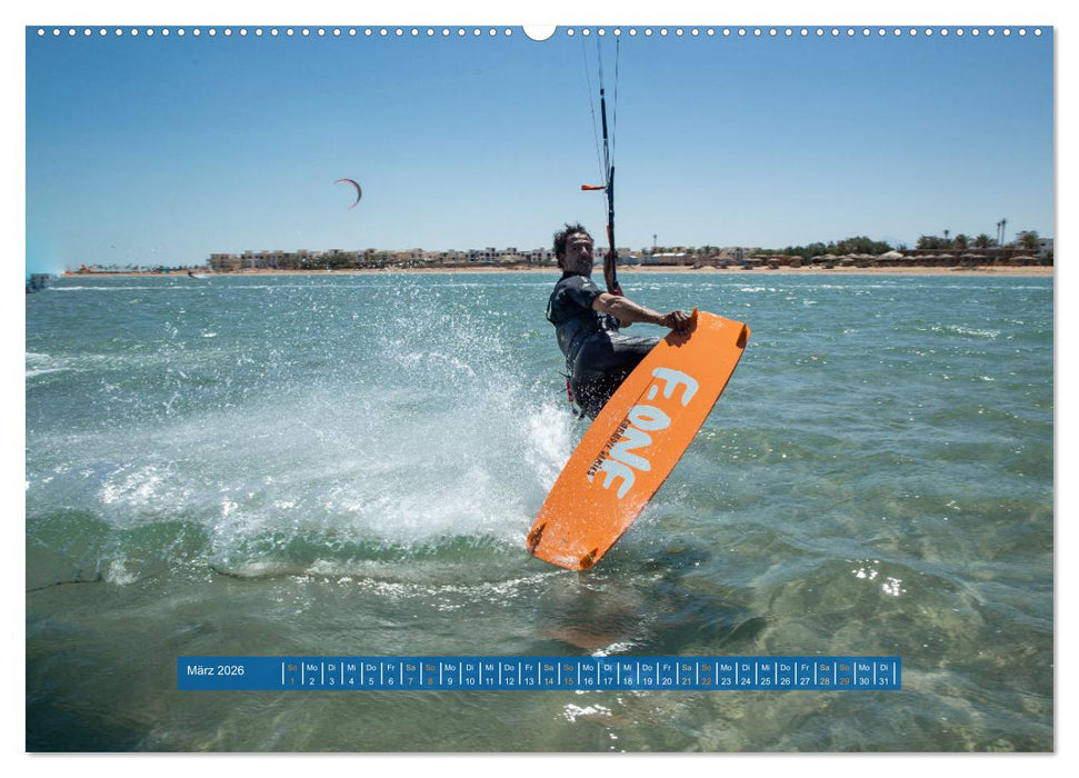 Kite Boarding El Gouna (CALVENDO Premium Wandkalender 2026)