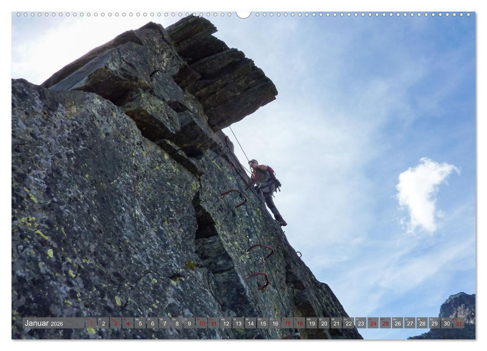 Via Ferratas - Klettersteige (CALVENDO Premium Wandkalender 2026)