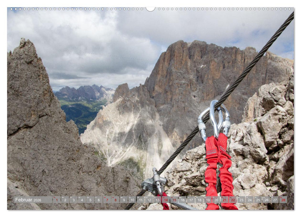 Via Ferratas - Klettersteige (CALVENDO Premium Wandkalender 2026)