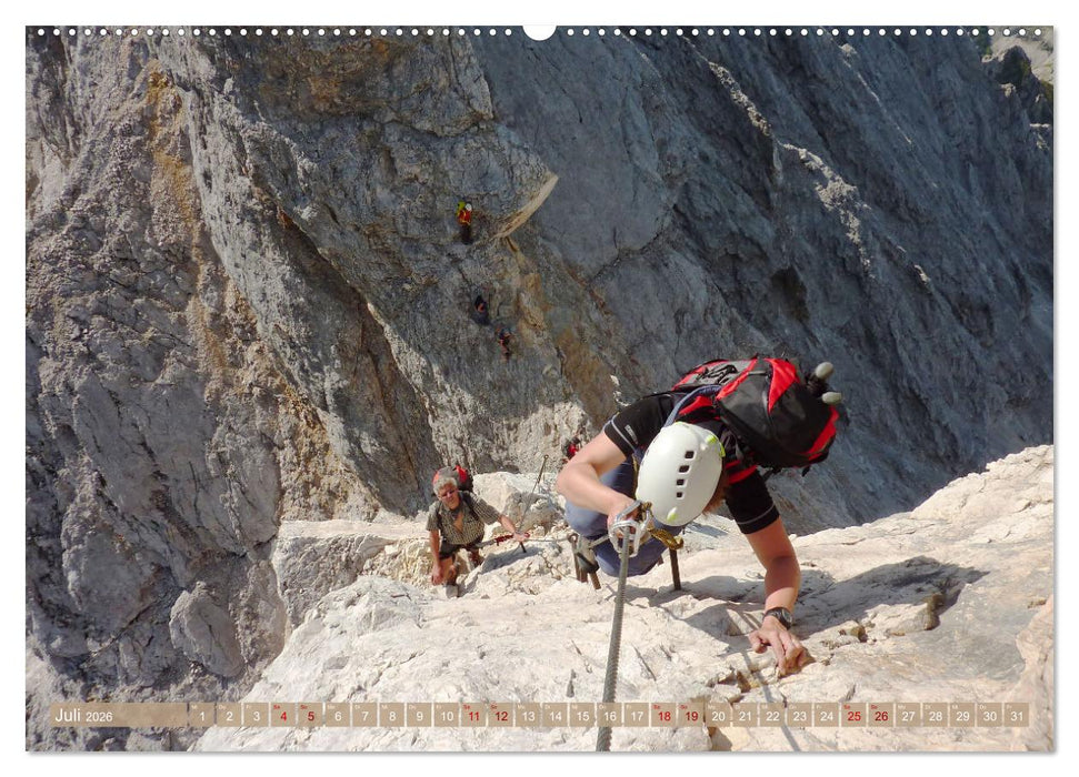 Via Ferratas - Klettersteige (CALVENDO Premium Wandkalender 2026)