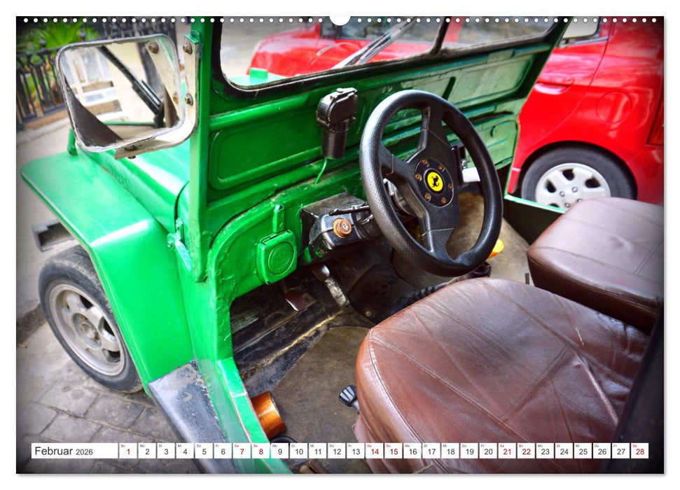 Willys Jeep - Eine amerikanische Legende auf Kuba (CALVENDO Premium Wandkalender 2026)