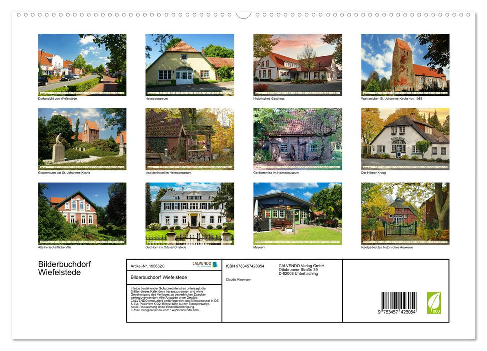 Bilderbuchdorf Wiefelstede (CALVENDO Premium Wandkalender 2026)