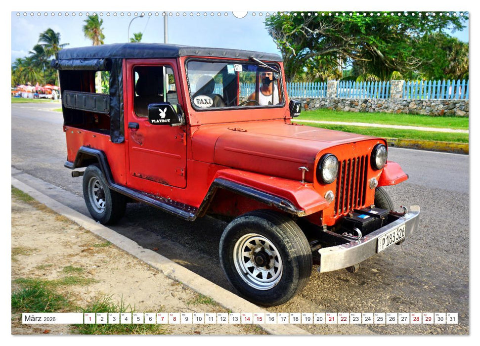 Willys Station Wagon - Ein Taxi mit Kultstatus in Kuba (CALVENDO Premium Wandkalender 2026)