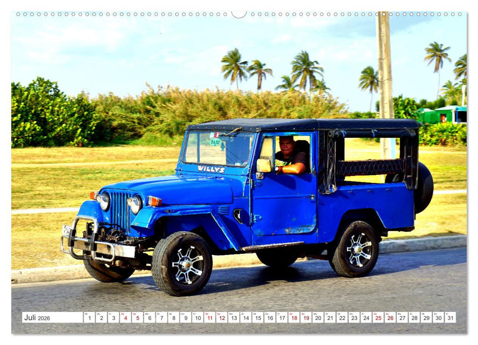 Willys Station Wagon - Ein Taxi mit Kultstatus in Kuba (CALVENDO Premium Wandkalender 2026)