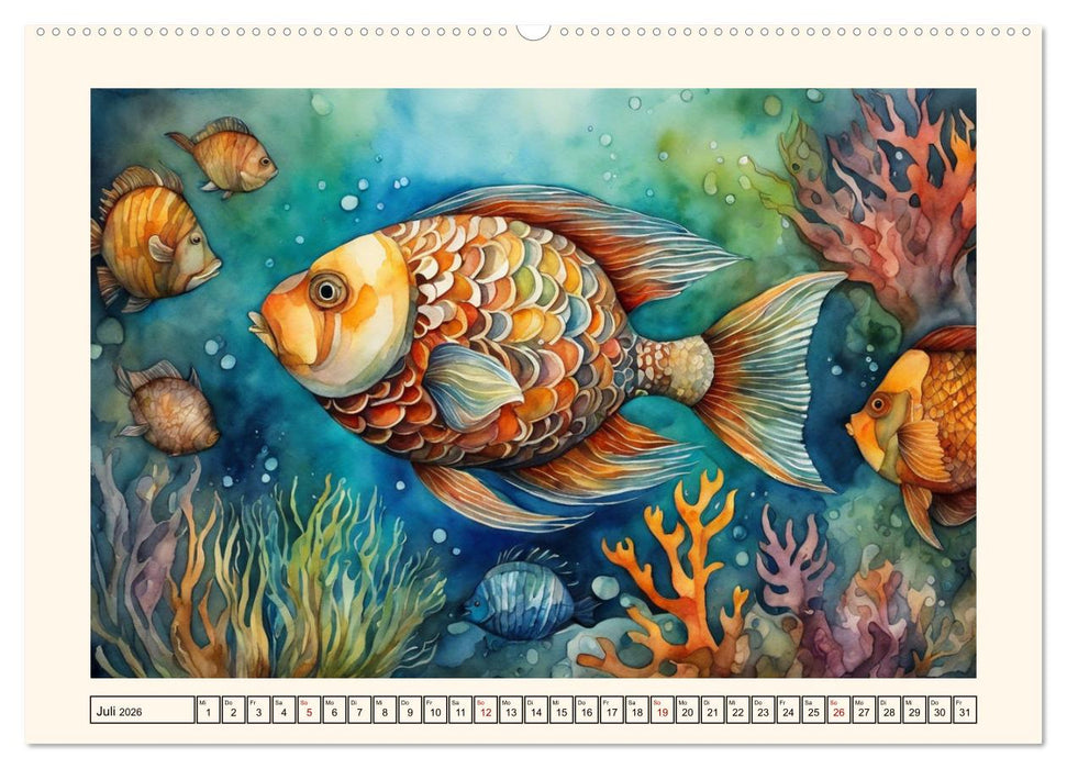 Geheimnisvolle Unterwasserwelten (CALVENDO Premium Wandkalender 2026)