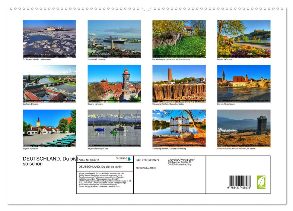 DEUTSCHLAND. Du bist so schön (CALVENDO Premium Wandkalender 2026)