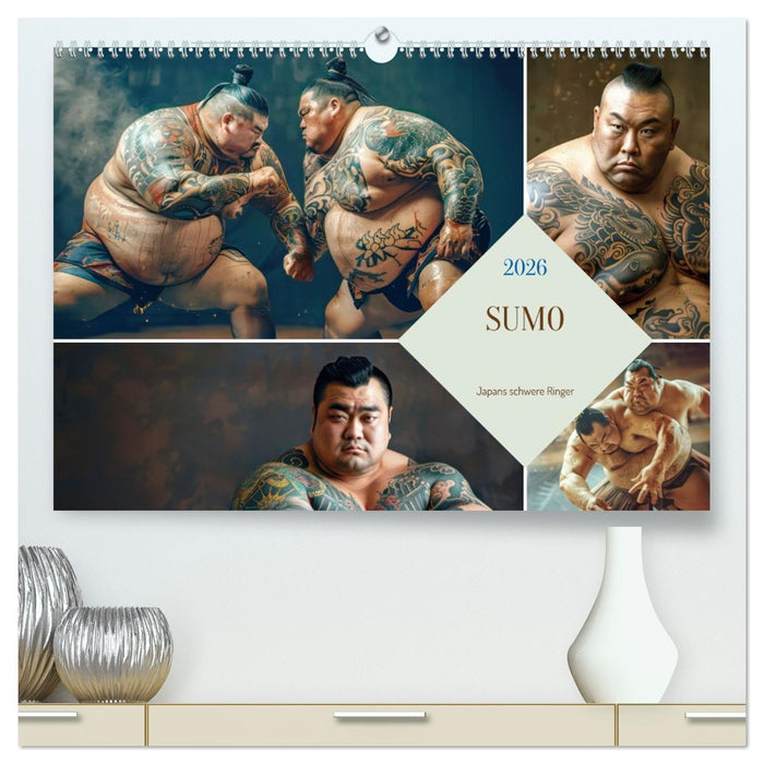 Sumo - Japans schwere Ringer (CALVENDO Premium Wandkalender 2026)