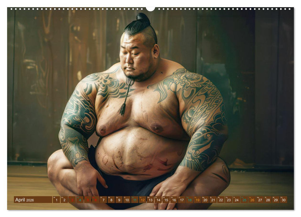 Sumo - Japans schwere Ringer (CALVENDO Premium Wandkalender 2026)
