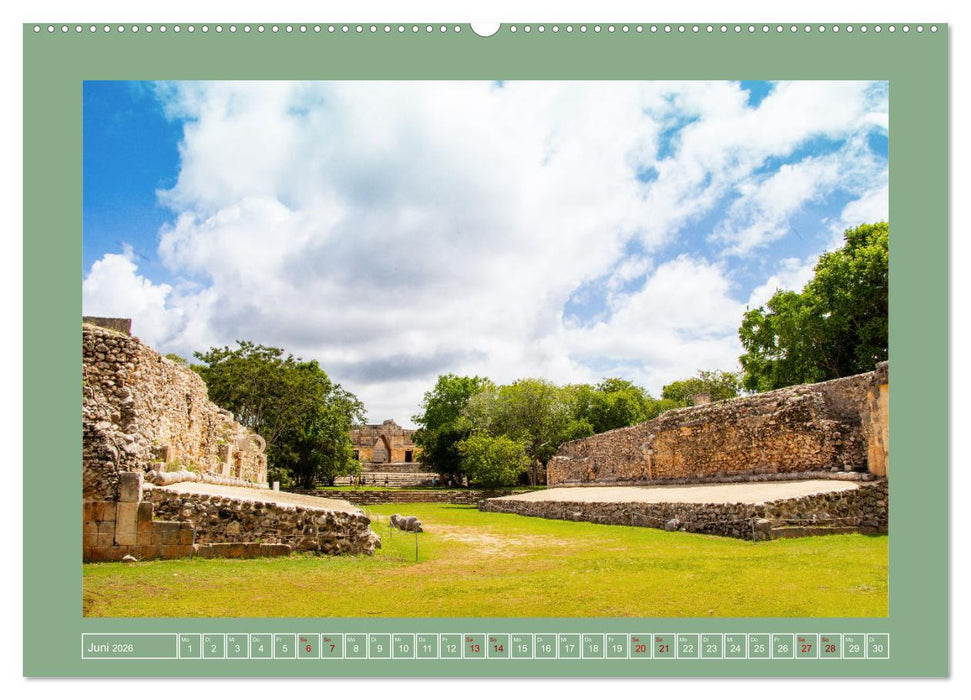 Maya Ruinen Mexiko (CALVENDO Premium Wandkalender 2026)